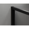 Mexen Exo-3S 3-seitige Duschkabine aufklappbar 75 x 80 cm, transparent, schwarz - 817-075-080-70-00-3S