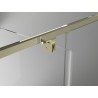 Mexen Exo-3S 3-seitige Duschkabine, schwenkbar, 150 x 70 cm, transparent, gold - 819-150-070-50-00-3S