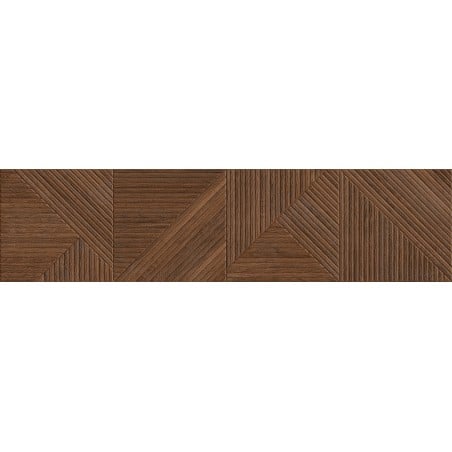 Mexen Ideal  Cherry glasiertes Feinsteinzeug rektifiziert G1, holzähnliche Wandfliese 120 x 30 cm, matt - TL701-120-030-51