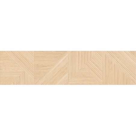 Mexen Ideal  Honey Feinsteinzeug glasiert rektifiziert G1, holzähnliche Wandfliese 120 x 30 cm, matt - TL701-120-030-52