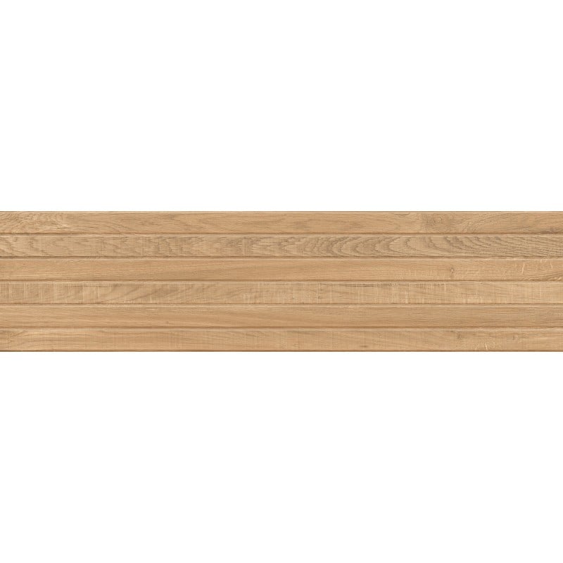 Mexen Western Wood Rektifizierte, glasierte Feinsteinzeugfliese Almond Gres, holzähnlich, Wandfliese 120 x 30 cm, matt