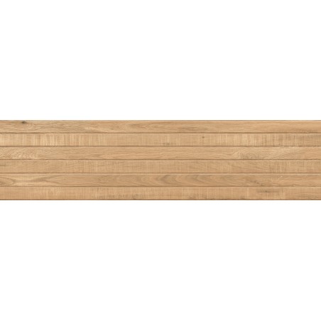 Mexen Western Wood Rektifizierte, glasierte Feinsteinzeugfliese Almond Gres, holzähnlich, Wandfliese 120 x 30 cm, matt