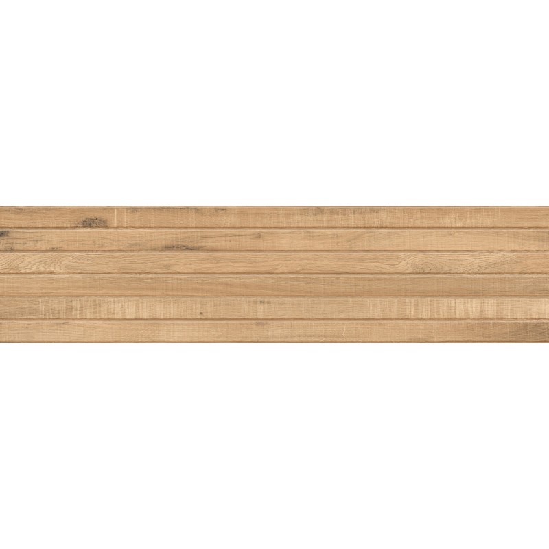 Mexen Western Wood Rektifizierte, glasierte Feinsteinzeugfliese Almond Gres, holzähnlich, Wandfliese 120 x 30 cm, matt