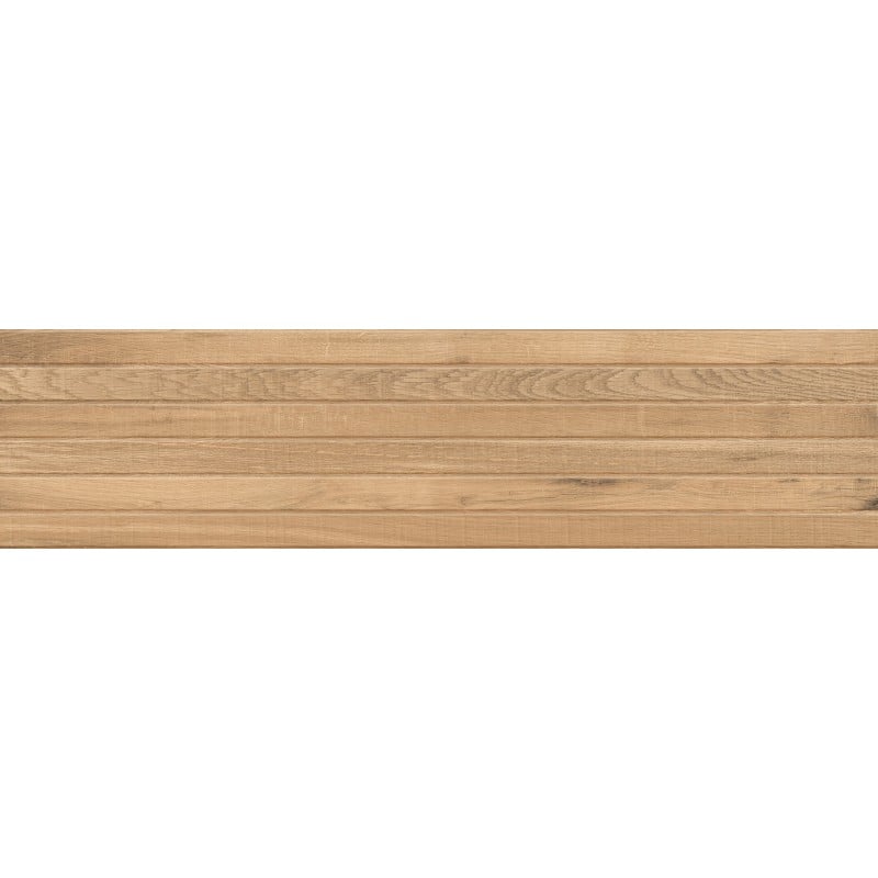Mexen Western Wood Rektifizierte, glasierte Feinsteinzeugfliese Almond Gres, holzähnlich, Wandfliese 120 x 30 cm, matt