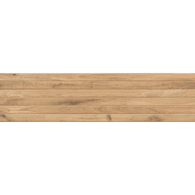 Mexen Western Wood Rektifizierte, glasierte Feinsteinzeugfliese Almond Gres, holzähnlich, Wandfliese 120 x 30 cm, matt