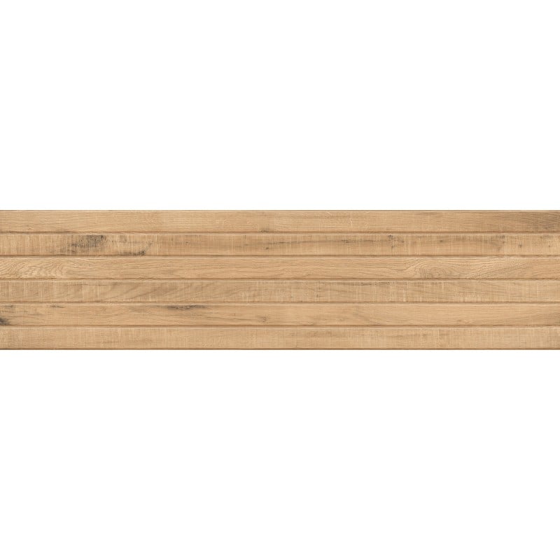 Mexen Western Wood Rektifizierte, glasierte Feinsteinzeugfliese Almond Gres, holzähnlich, Wandfliese 120 x 30 cm, matt