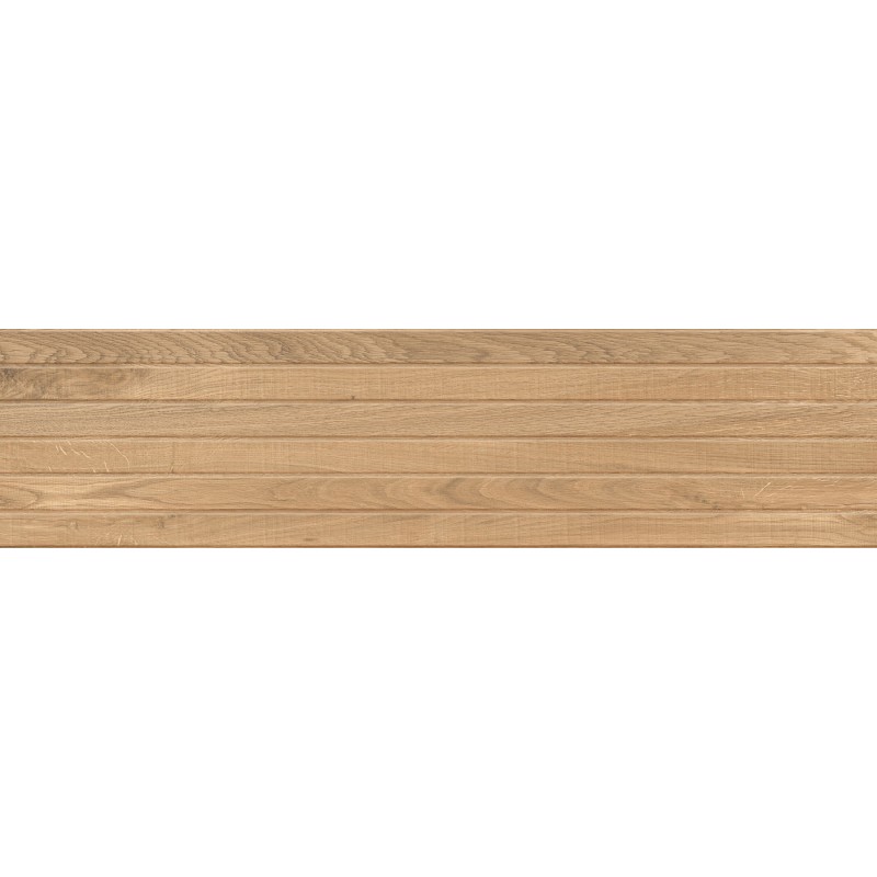 Mexen Western Wood Rektifizierte, glasierte Feinsteinzeugfliese Almond Gres, holzähnlich, Wandfliese 120 x 30 cm, matt