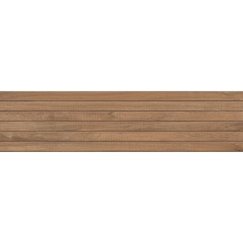 Mexen Western Wood Bruno glasiertes Feinsteinzeug rektifiziert G1, wandähnliche Platte 120 x 30 cm, matt - TL702-120-030-51