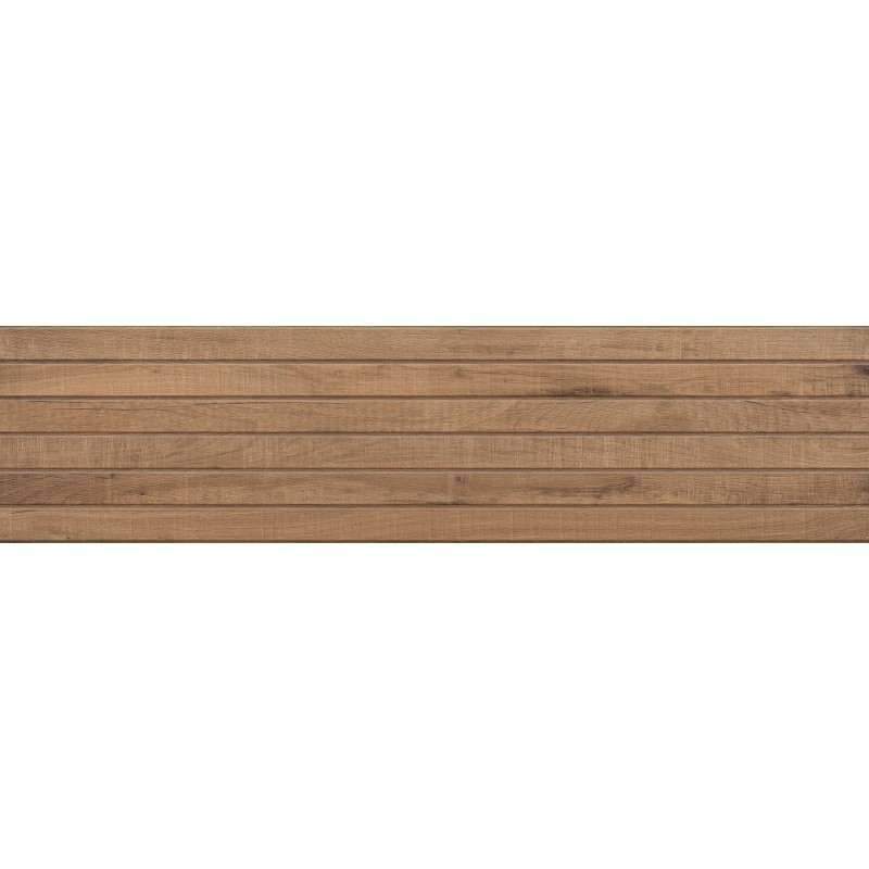 Mexen Western Wood Bruno glasiertes Feinsteinzeug rektifiziert G1, wandähnliche Platte 120 x 30 cm, matt - TL702-120-030-51