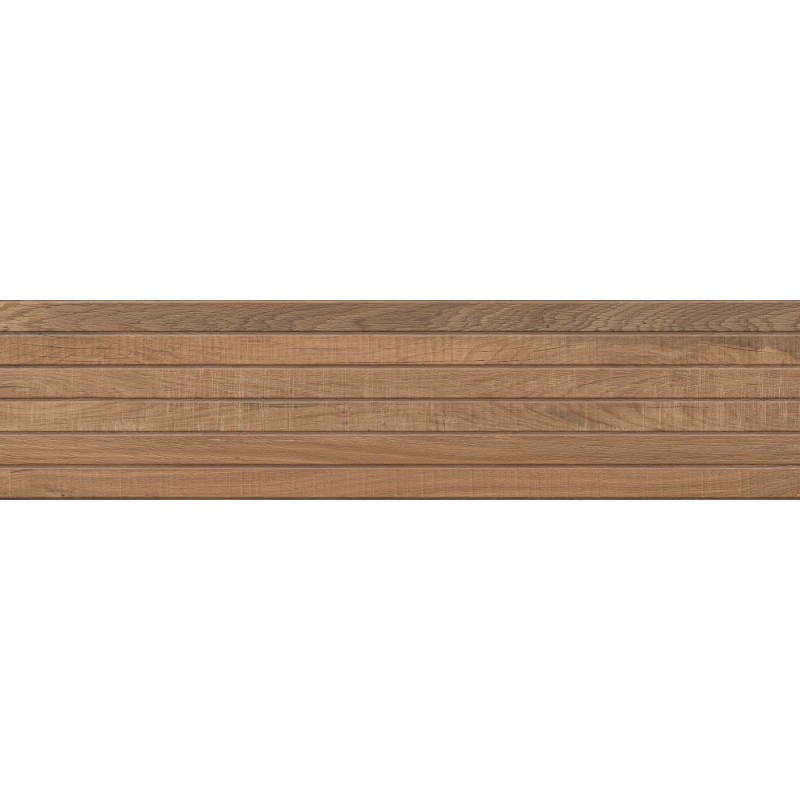 Mexen Western Wood Bruno glasiertes Feinsteinzeug rektifiziert G1, wandähnliche Platte 120 x 30 cm, matt - TL702-120-030-51