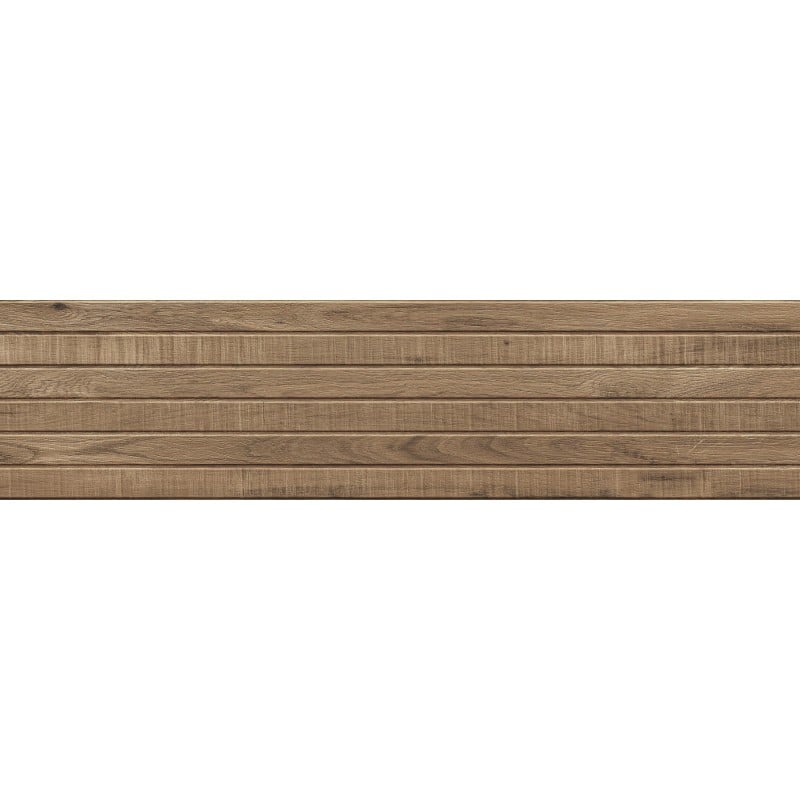Mexen Western Wood Natürlicher glasierter Feinsteinzeug rekifiz. G1, wandähnliche Holzplatte 120 x 30 cm, matt