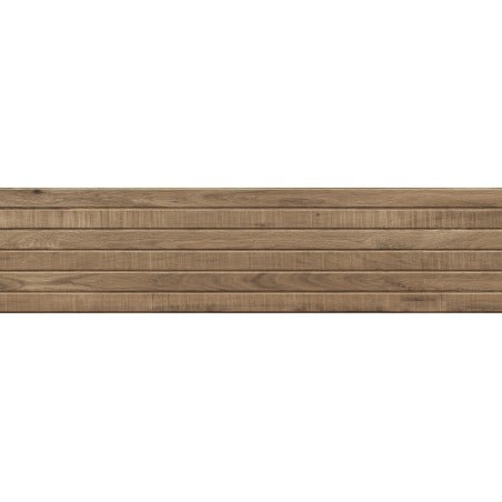 Mexen Western Wood Natürlicher glasierter Feinsteinzeug rekifiz. G1, wandähnliche Holzplatte 120 x 30 cm, matt