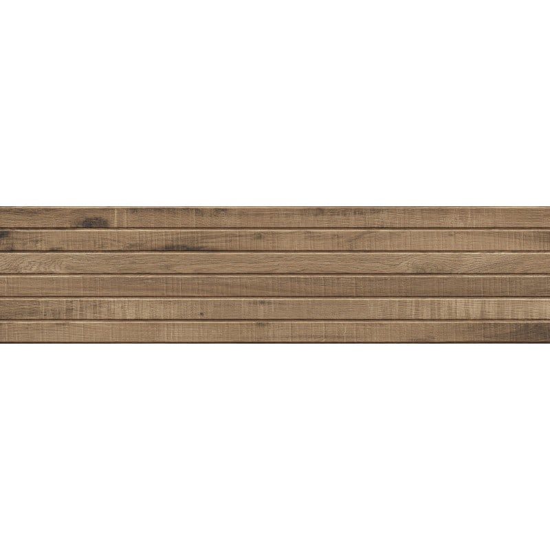 Mexen Western Wood Natürlicher glasierter Feinsteinzeug rekifiz. G1, wandähnliche Holzplatte 120 x 30 cm, matt