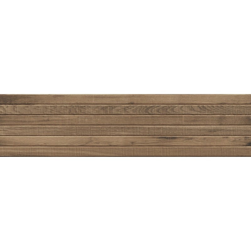 Mexen Western Wood Natürlicher glasierter Feinsteinzeug rekifiz. G1, wandähnliche Holzplatte 120 x 30 cm, matt