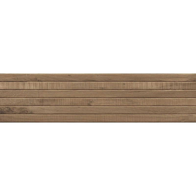 Mexen Western Wood Natürlicher glasierter Feinsteinzeug rekifiz. G1, wandähnliche Holzplatte 120 x 30 cm, matt