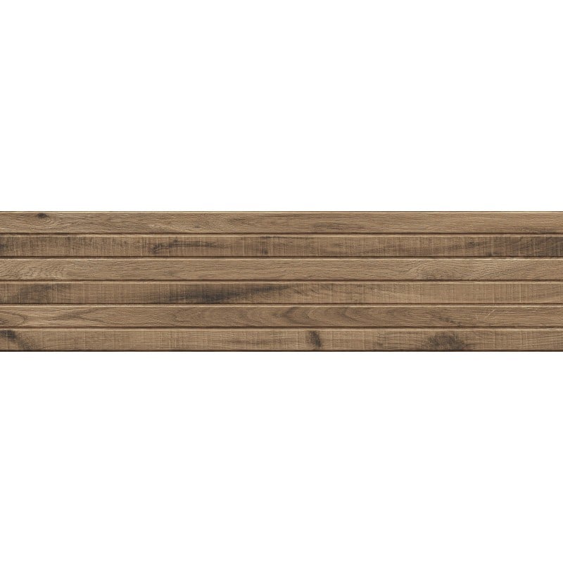 Mexen Western Wood Natürlicher glasierter Feinsteinzeug rekifiz. G1, wandähnliche Holzplatte 120 x 30 cm, matt