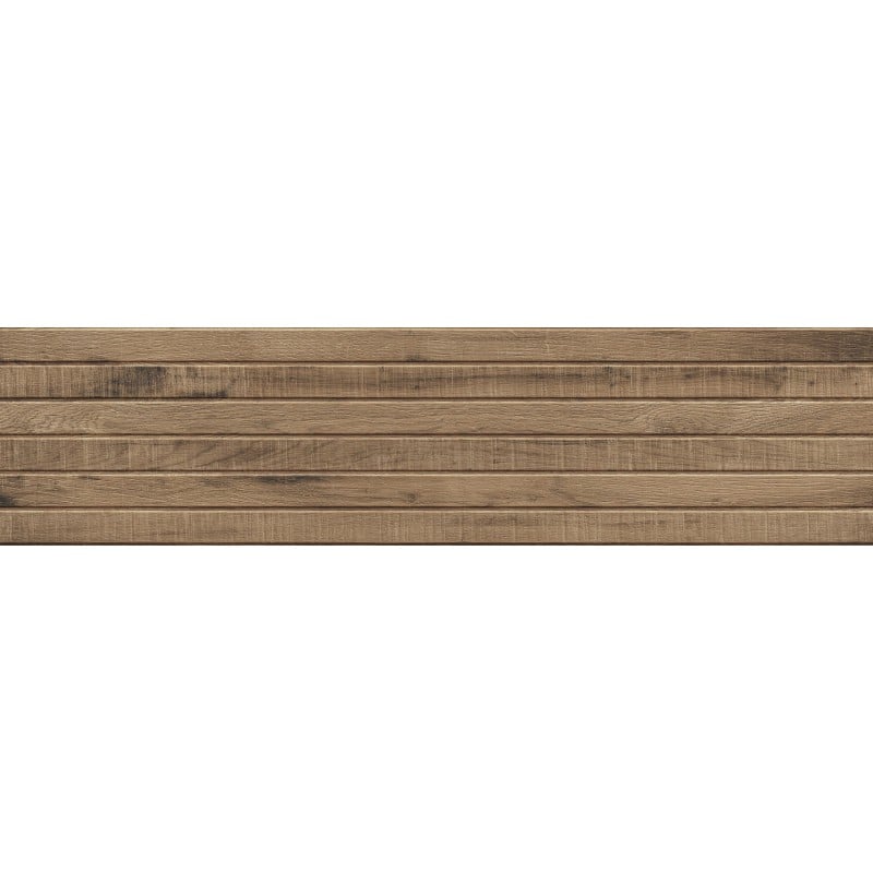 Mexen Western Wood Natürlicher glasierter Feinsteinzeug rekifiz. G1, wandähnliche Holzplatte 120 x 30 cm, matt