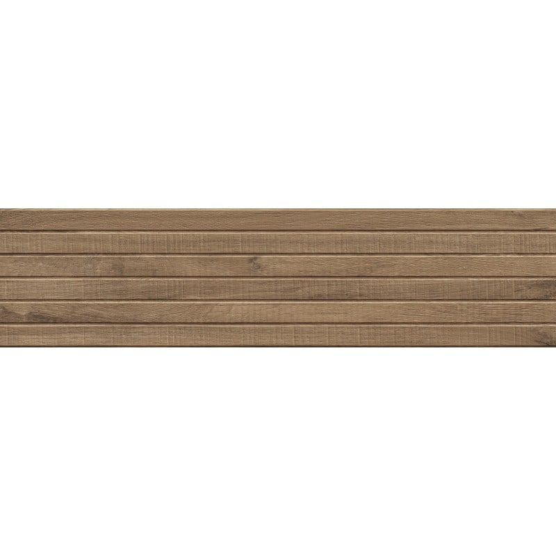Mexen Western Wood Natürlicher glasierter Feinsteinzeug rekifiz. G1, wandähnliche Holzplatte 120 x 30 cm, matt