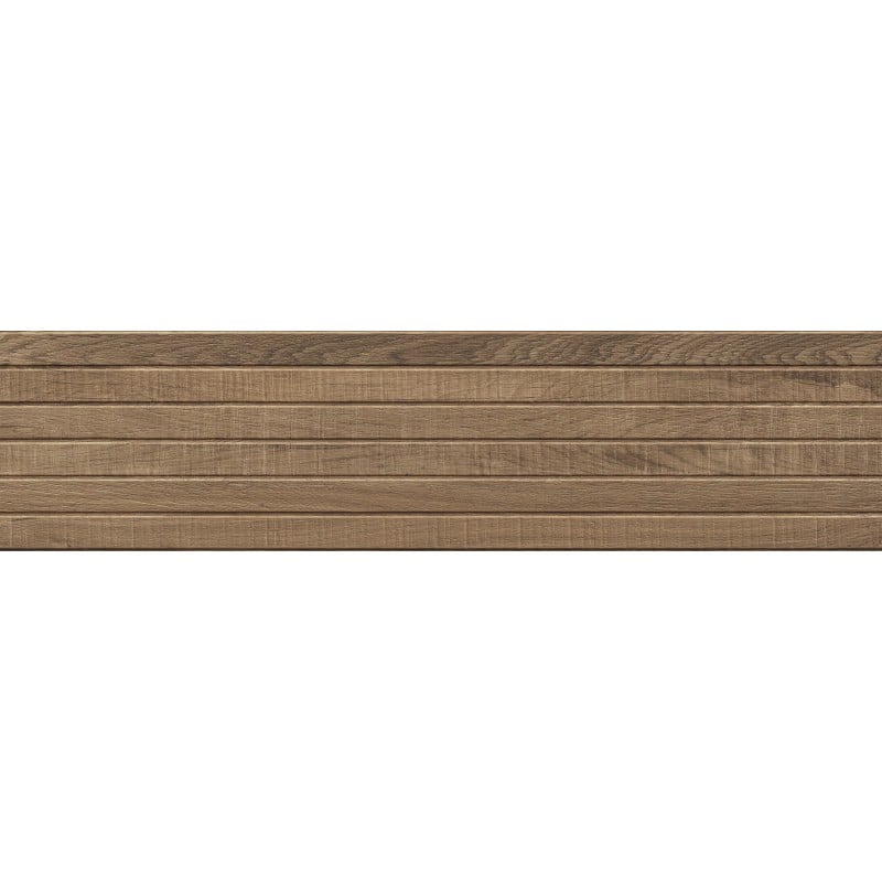 Mexen Western Wood Natürlicher glasierter Feinsteinzeug rekifiz. G1, wandähnliche Holzplatte 120 x 30 cm, matt