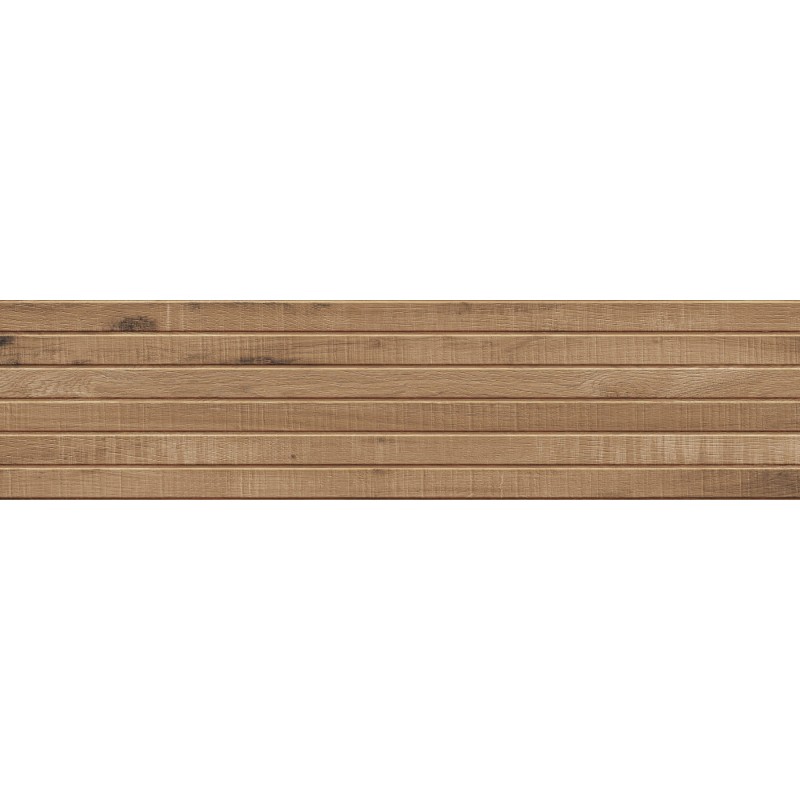 Mexen Western Wood Walnuss glasiertes Feinsteinzeug rekt. G1, holzähnliche Wandfliese 120 x 30 cm, matt - TL702-120-030-54