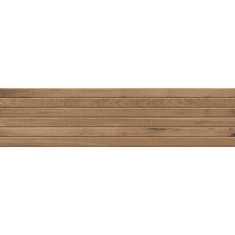 Mexen Western Wood Walnuss glasiertes Feinsteinzeug rekt. G1, holzähnliche Wandfliese 120 x 30 cm, matt - TL702-120-030-54