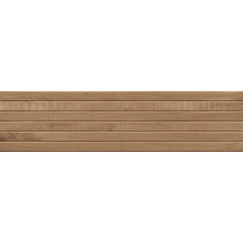 Mexen Western Wood Walnuss glasiertes Feinsteinzeug rekt. G1, holzähnliche Wandfliese 120 x 30 cm, matt - TL702-120-030-54