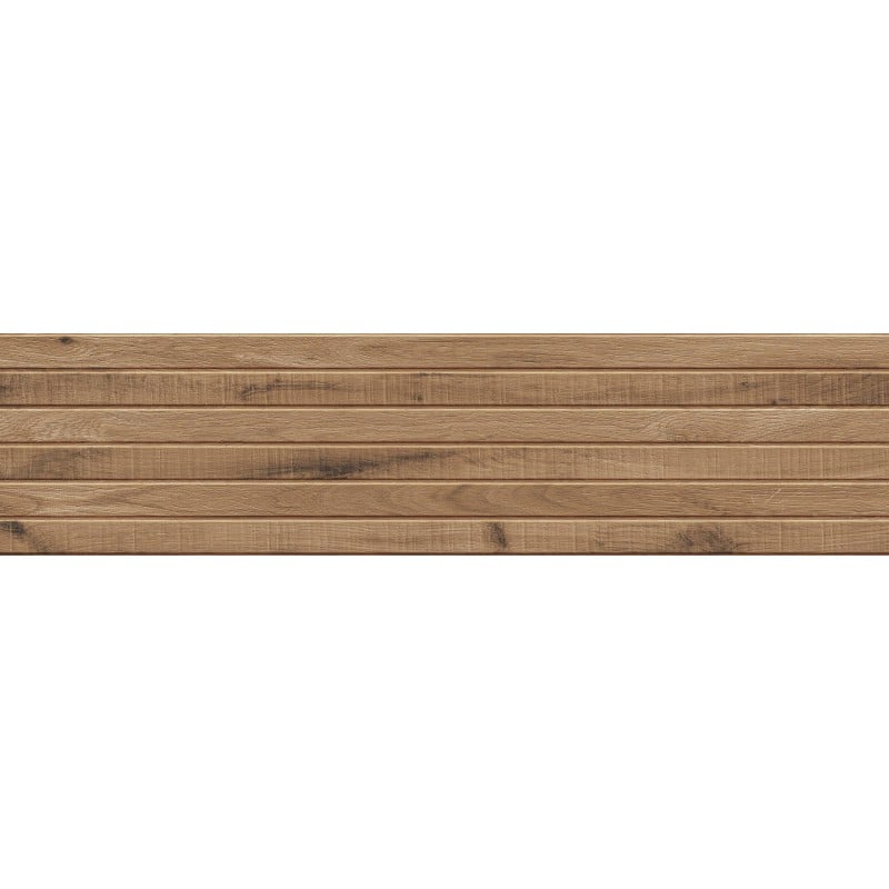 Mexen Western Wood Walnuss glasiertes Feinsteinzeug rekt. G1, holzähnliche Wandfliese 120 x 30 cm, matt - TL702-120-030-54