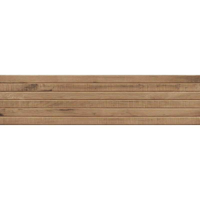 Mexen Western Wood Walnuss glasiertes Feinsteinzeug rekt. G1, holzähnliche Wandfliese 120 x 30 cm, matt - TL702-120-030-54