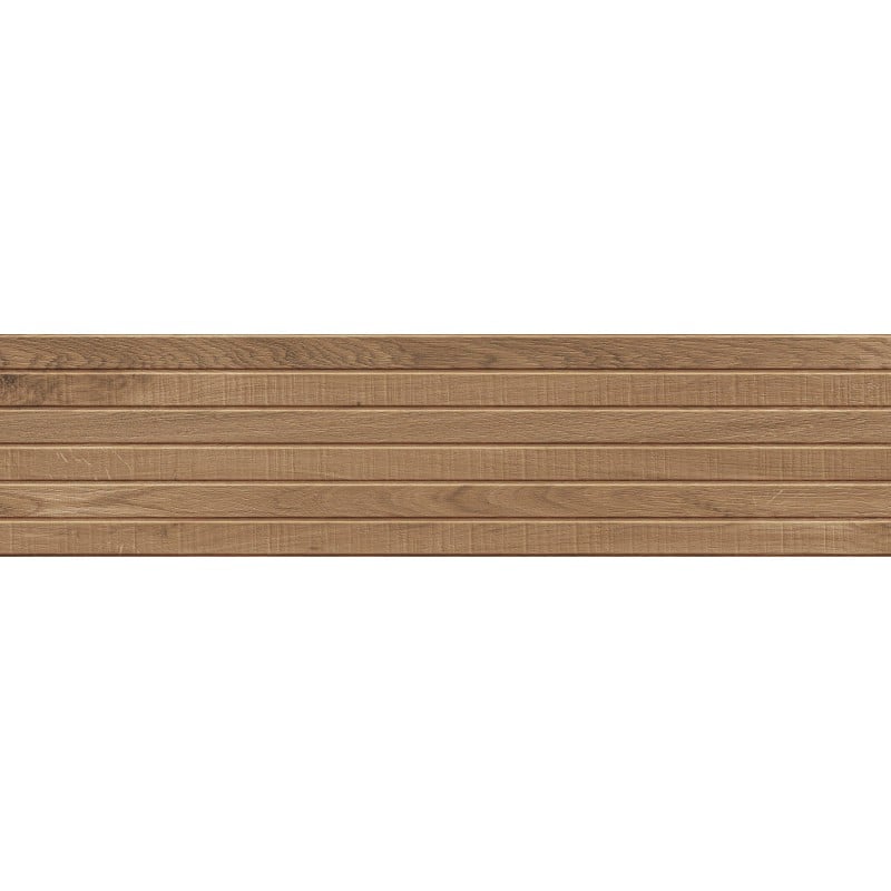 Mexen Western Wood Walnuss glasiertes Feinsteinzeug rekt. G1, holzähnliche Wandfliese 120 x 30 cm, matt - TL702-120-030-54