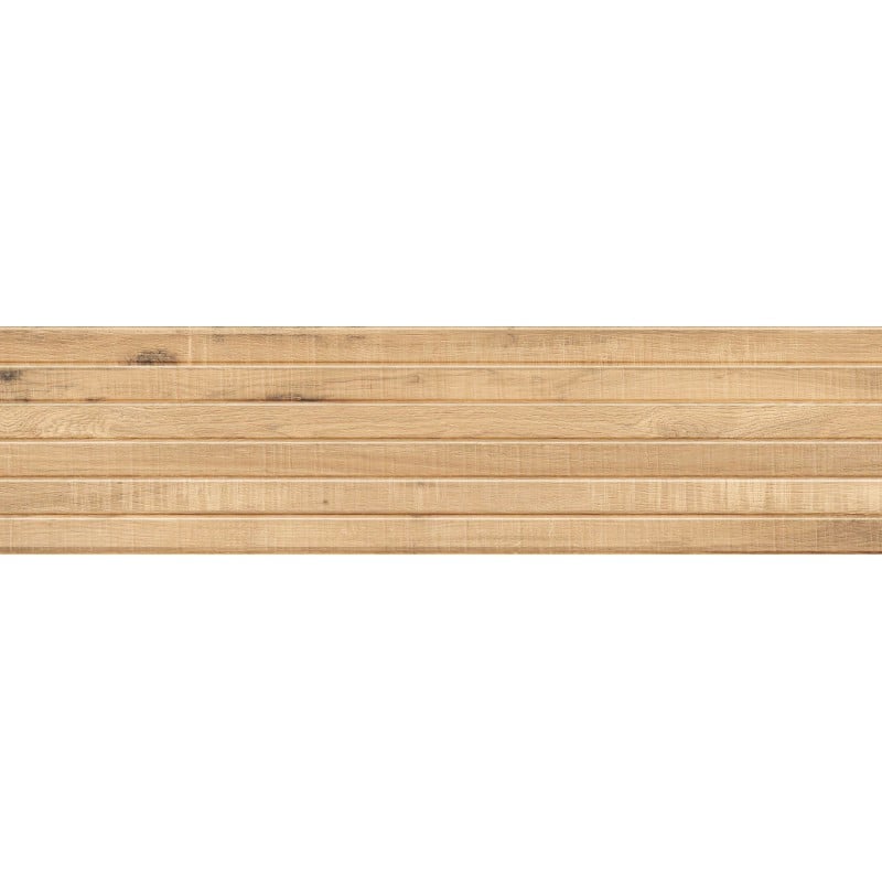 Mexen Western Wood Beige glasiertes Feinsteinzeug rekt. G1, holzähnliche Wandfliese 120 x 30 cm, matt - TL702-120-030-55
