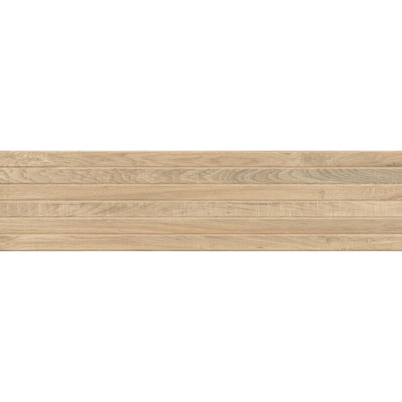 Mexen Western Wood Miele glasiertes Feinsteinzeug rekt. G1, wandähnliche Fliese 120 x 30 cm, matt - TL702-120-030-57