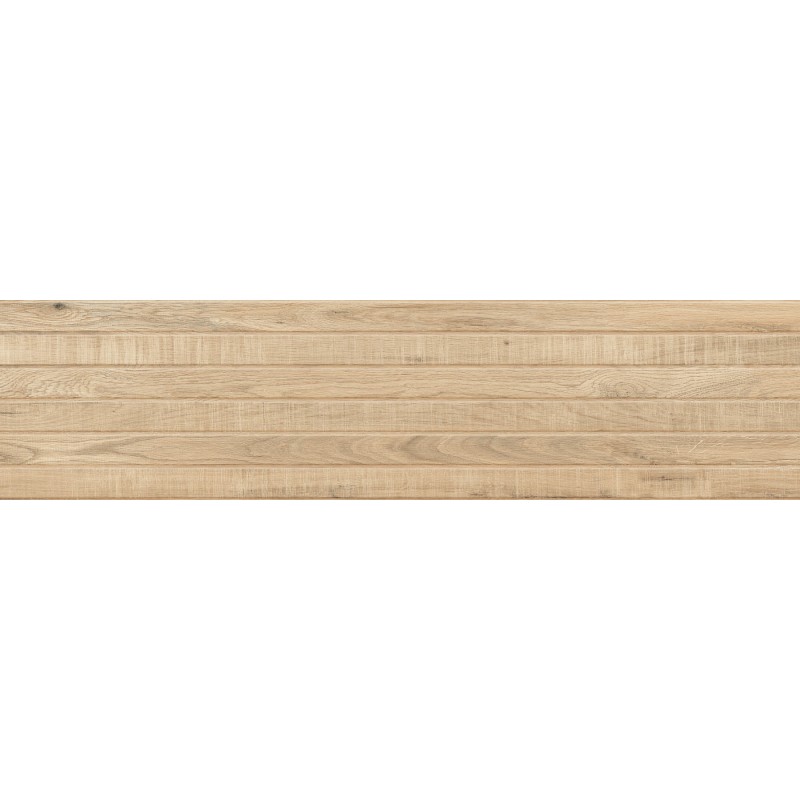 Mexen Western Wood Miele glasiertes Feinsteinzeug rekt. G1, wandähnliche Fliese 120 x 30 cm, matt - TL702-120-030-57