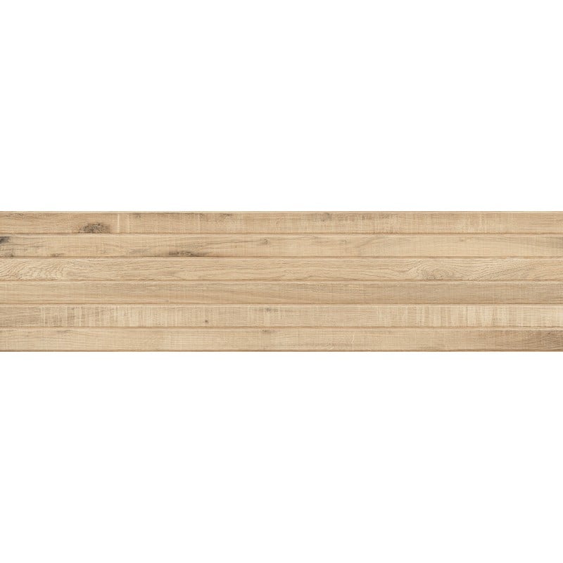 Mexen Western Wood Miele glasiertes Feinsteinzeug rekt. G1, wandähnliche Fliese 120 x 30 cm, matt - TL702-120-030-57