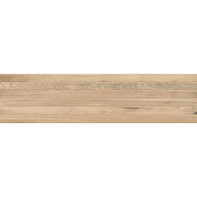 Mexen Western Wood Miele glasiertes Feinsteinzeug rekt. G1, wandähnliche Fliese 120 x 30 cm, matt - TL702-120-030-57