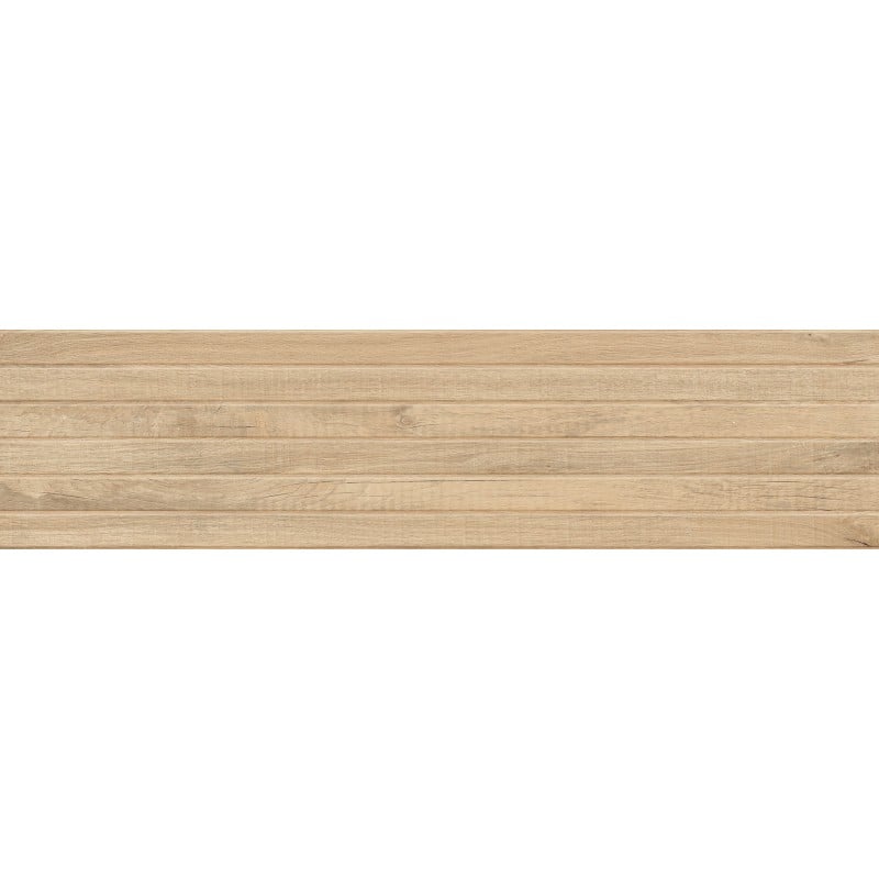 Mexen Western Wood Miele glasiertes Feinsteinzeug rekt. G1, wandähnliche Fliese 120 x 30 cm, matt - TL702-120-030-57