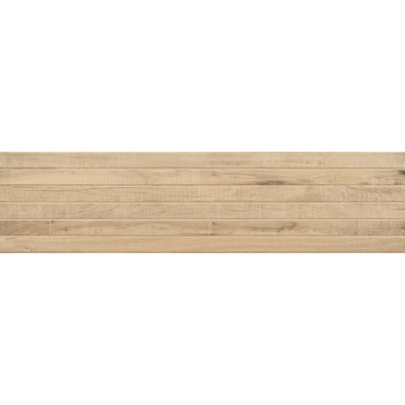 Mexen Western Wood Miele glasiertes Feinsteinzeug rekt. G1, wandähnliche Fliese 120 x 30 cm, matt - TL702-120-030-57