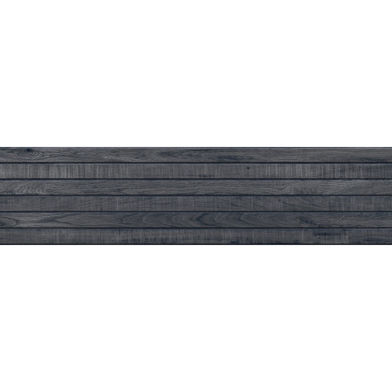 Mexen Western Wood Nero glasiertes Feinsteinzeug rektifiziert G1, holzähnliche Wandfliese 120 x 30 cm, matt - TL702-120-030-58