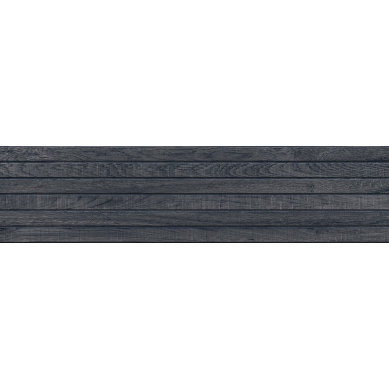 Mexen Western Wood Nero glasiertes Feinsteinzeug rektifiziert G1, holzähnliche Wandfliese 120 x 30 cm, matt - TL702-120-030-58