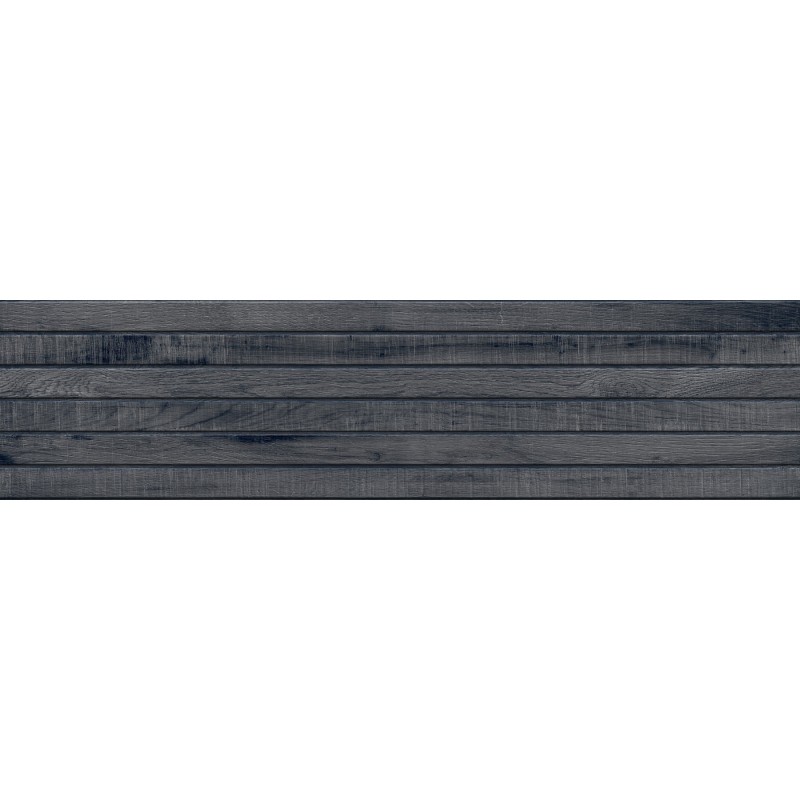 Mexen Western Wood Nero glasiertes Feinsteinzeug rektifiziert G1, holzähnliche Wandfliese 120 x 30 cm, matt - TL702-120-030-58