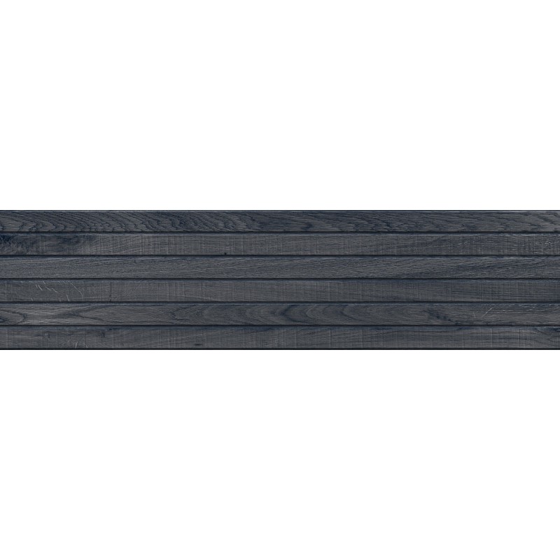 Mexen Western Wood Nero glasiertes Feinsteinzeug rektifiziert G1, holzähnliche Wandfliese 120 x 30 cm, matt - TL702-120-030-58