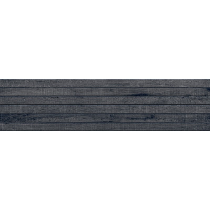 Mexen Western Wood Nero glasiertes Feinsteinzeug rektifiziert G1, holzähnliche Wandfliese 120 x 30 cm, matt - TL702-120-030-58