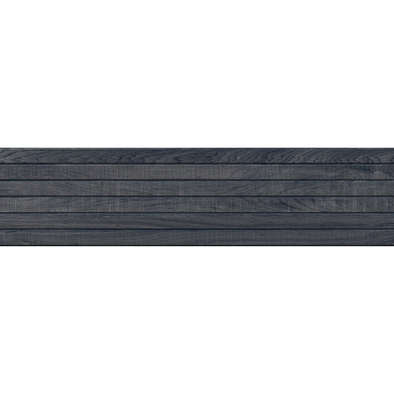 Mexen Western Wood Nero glasiertes Feinsteinzeug rektifiziert G1, holzähnliche Wandfliese 120 x 30 cm, matt - TL702-120-030-58