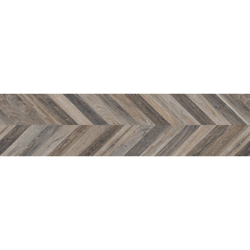 Mexen Native Schwarzes glasiertes Feinsteinzeug rekt. G1, holzähnliche Fliese für Boden- und Wandbeläge 120 x 30 cm, carving