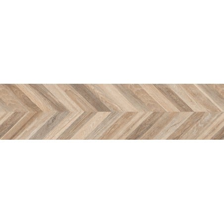 Mexen Native Miele glasiertes Feinsteinzeug rektifiziert, holzähnliche Boden- und Wandfliese 120 x 30 cm, Schnitzerei