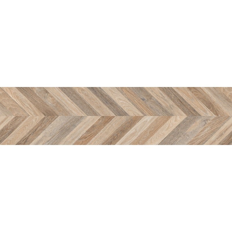 Mexen Native Miele glasiertes Feinsteinzeug rektifiziert, holzähnliche Boden- und Wandfliese 120 x 30 cm, Schnitzerei