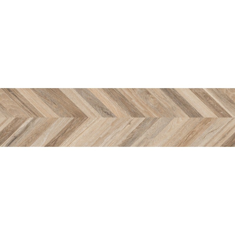 Mexen Native Miele glasiertes Feinsteinzeug rektifiziert, holzähnliche Boden- und Wandfliese 120 x 30 cm, Schnitzerei