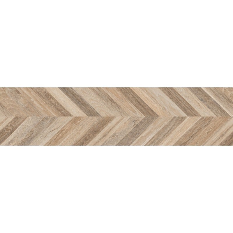 Mexen Native Miele glasiertes Feinsteinzeug rektifiziert, holzähnliche Boden- und Wandfliese 120 x 30 cm, Schnitzerei
