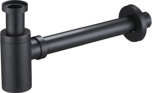 Mexen Waschbecken-Halbsiphon rund, schwarz antik - 79950-79