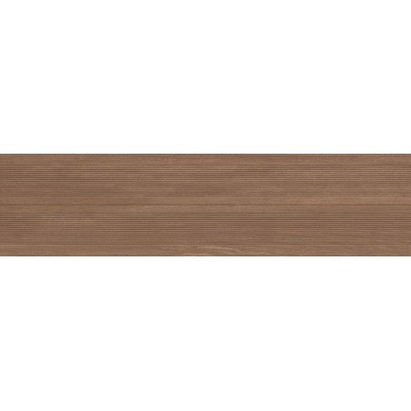 Mexen Prestige Wood Brauner glasierter Feinsteinzeug, rektifiziert G1, wandfliese in Holzoptik 120 x 30 cm, matt