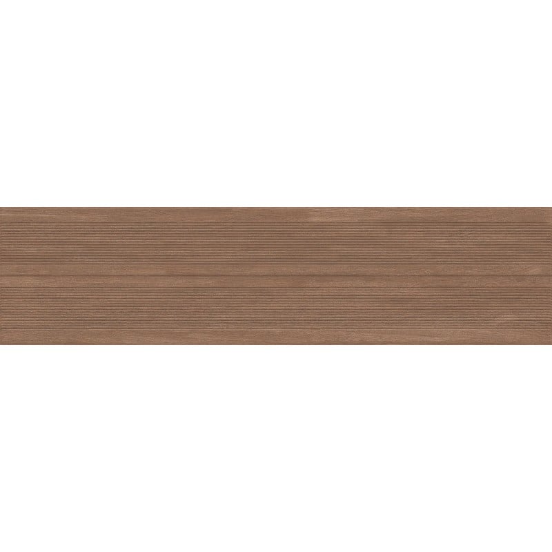 Mexen Prestige Wood Brauner glasierter Feinsteinzeug, rektifiziert G1, wandfliese in Holzoptik 120 x 30 cm, matt